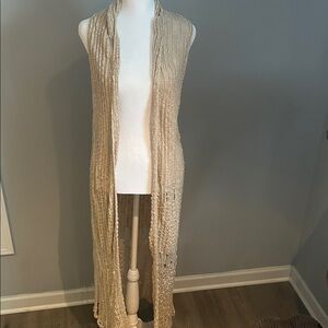 Mudd Cream Knitted Open Cardigan